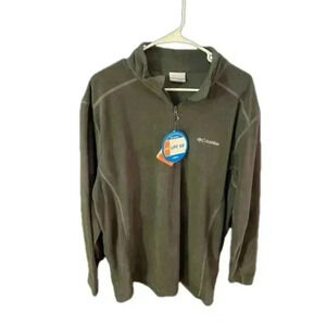 Men’s Size XL Gray Columbia Quarter Zip NWT